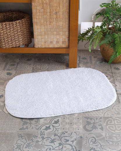 Luxury Plush White Bath Rug