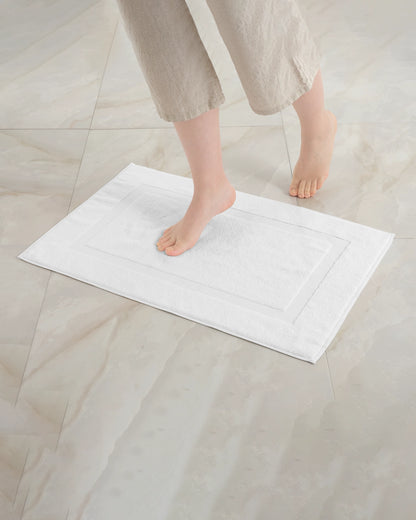 Sunset White Bath Mat Classic