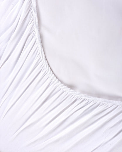 Lux White Fitted Sheet