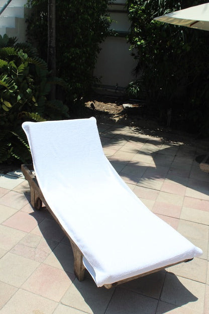 White Chaise Lounge Chair Cover