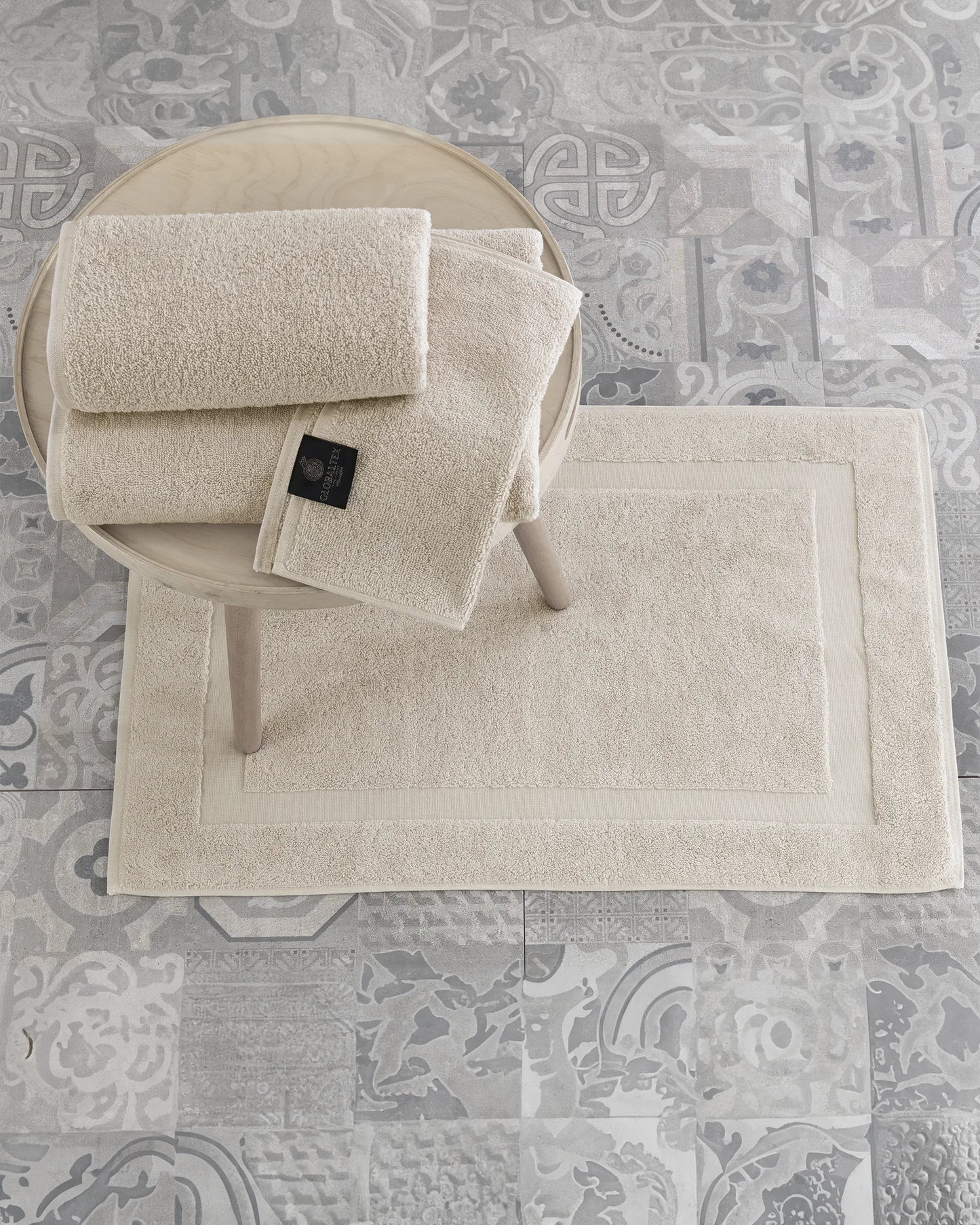 Beige Classic Bath Mat